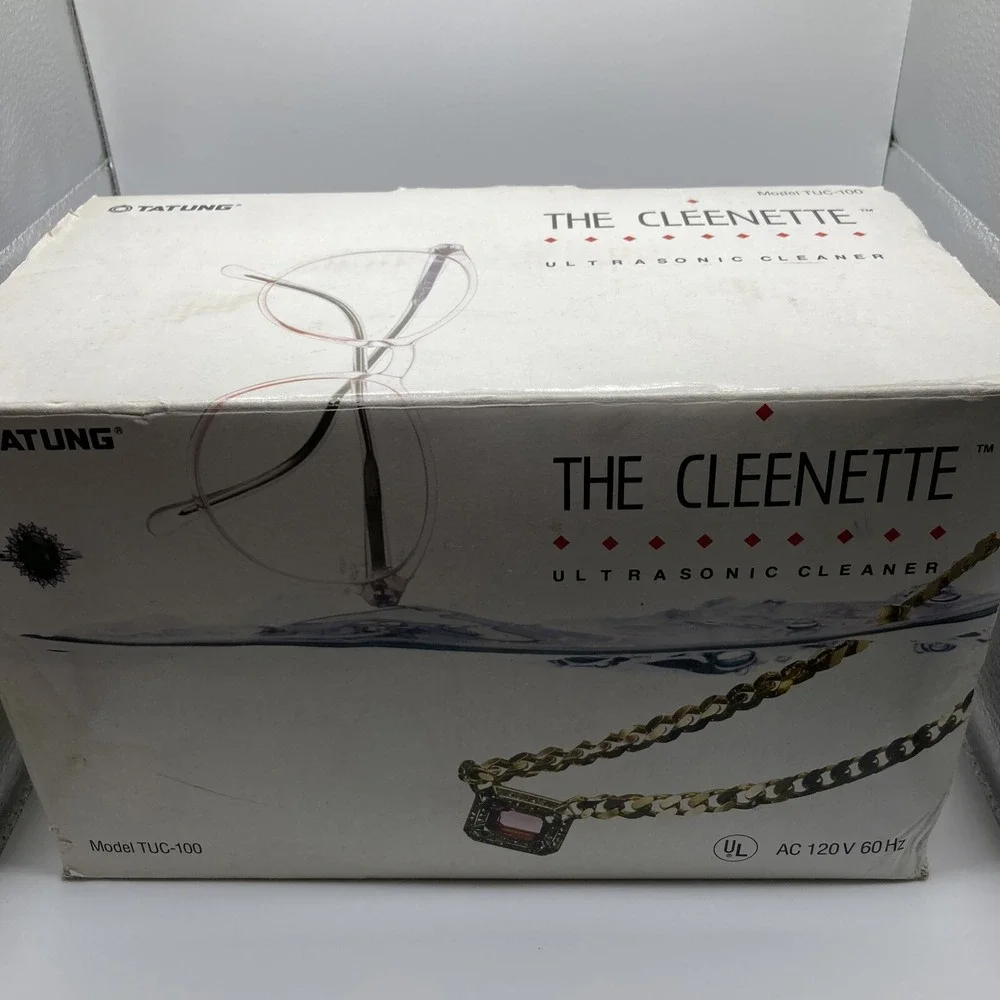 The Cleenette Ultrasonic Cleaner Jewelry Dentures Eyeglasses